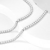 Attop Tennis Necklace 14K Gold Plated Rhinestone Butterfly Choker Necklaces for women Dainty Zirconia Cut Chain 3mm - 3 of 4