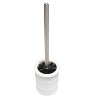 Modern Ridged Metal Toilet Brush White - Elle Décor: Stainless Steel & Polypropylene, 15.75" Tall Bathroom Accessory - 3 of 4
