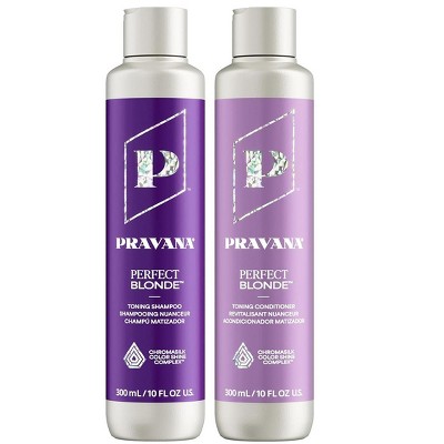 Pravana Perfect Blonde Toning Shampoo, 10 oz & Pravana Perfect Blonde Conditioner, 10 oz DUO