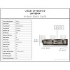 Urban Ambiance Luxury Farmhouse Bath Light 8.25''H x 24.75''W,  Charcoal Finish,  Berkeley Collection, UHP3904 - 3 of 4