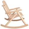 vidaXL 2-Seater Patio Rocking Bench 48.4 in.x37.8 in.x40.2 in. Solid Wood Spruce - 4 of 4