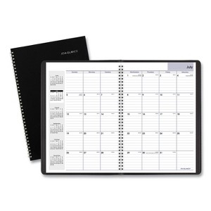 DayMinder Monthly Planner, Academic Year, Ruled Blocks, 12 x 8, Black Cover, 14-Month: July 2025 to Aug 2026 - 1 of 4
