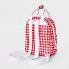Girls' 10" Cherry and Gingham Mini Backpack - Cat & Jack™ White/Red - 2 of 4