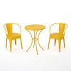 3pc Metal Dining Set Chat Set Colmar-Christopher Knight Home - 2 of 4