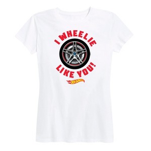 Women's - Hot Wheels - Valentine's I Wheelie Like You Short Sleeve Graphic T-Shirt - 1 of 4