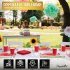Crown Display 350-Piece Disposable Dinnerware Set – Paper Plates, Paper Cups, Napkins, Plastic Forks, Knives & Spoons – Serves 50 Guests - 2 of 4