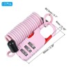 Unique Bargains Flexible Security Steel 3-Digit Combination Lock with Spring Cable - 2 of 4