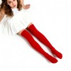 Clotth Women's Christmas Knee-High Socks - Cute Red Striped Over-the-Knee Socks, European and American Style Christmas Socks - 2 of 4