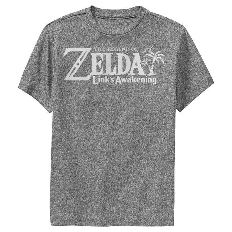 Boy's Nintendo Legend of Zelda Link's Awakening Switch Logo Performance Tee, 1 of 4