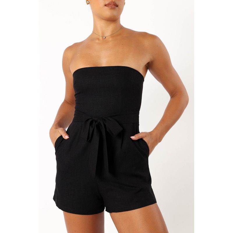 Petal and Pup Womens Christie Strapless Romper, 2 of 7
