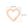 Unique Bargains Metal Heart Shape Handbag Spring Buckle Snap Hook Clip 15 Pcs - 2 of 4