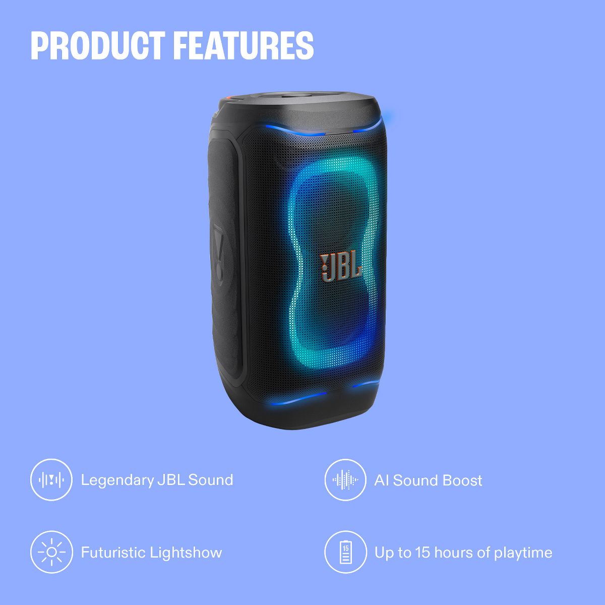JBL Partybox 130 - Black - thumbnail 2