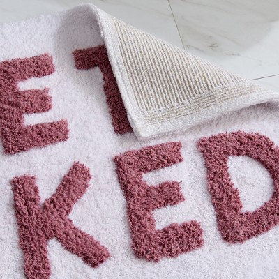 20" x 30" Novelty Tufted Bath Rug Get Naked Rose