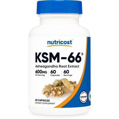 Nutricost KSM-66 Capsules (600 MG) (60 Capsules)