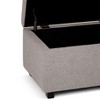 Sapphtopaz 47.6" Storage Bench Ottoman with Storage, Multi-functional Storage Organizer Ottoman Bench for Entryway Bedroom - 2 of 4
