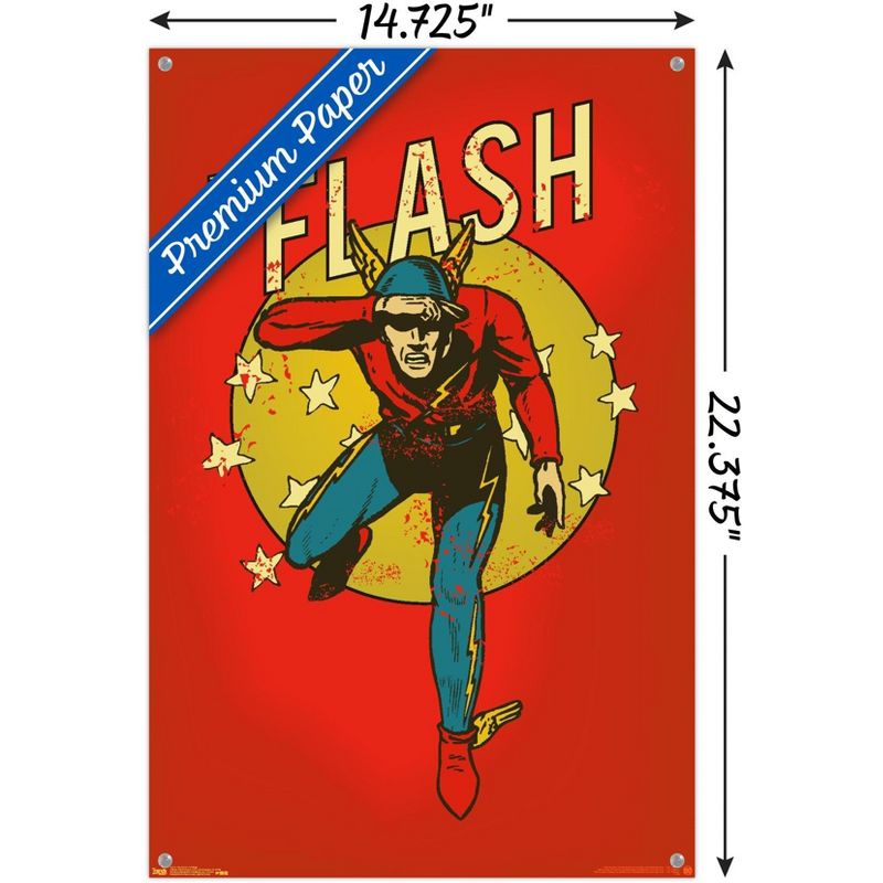 Trends International DC Comics - The Flash - VIntage Unframed Wall Poster Prints, 3 of 7