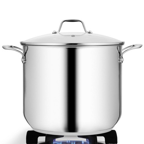 Nutrichef 12-Quart Stainless Steel Large Stockpot