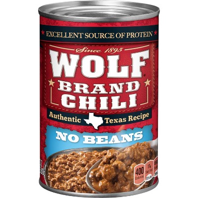 Wolf Brand No Beans Chilli - 24oz