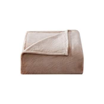 Poppy & Fritz  Solid Ultra Soft Plush Fleece - Blanket  Pink- Twin