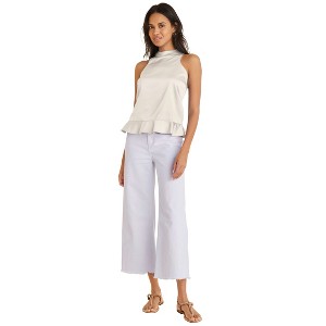 VENUS Womens Peplum Top  -  12, Off White - 1 of 4