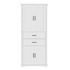 Ridstar 72.5 in. H Multi-Functional Storage Cabinet with 2 Drawers & Adjustable Shelf For Kitchen, Bathroom & Dining Room-White - 3 of 4