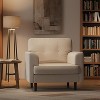 COZONY Linen Upholstered Accent Chair, High Density Foam Reading Lounge Chair for Living Room Bedroom Office - 4 of 4