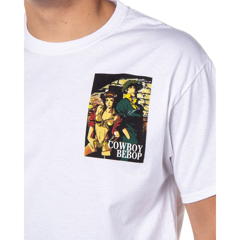 Cowboy Bebop Men's Spike and Faye Panels Graphic T-Shirt Adult, 3 of 5
