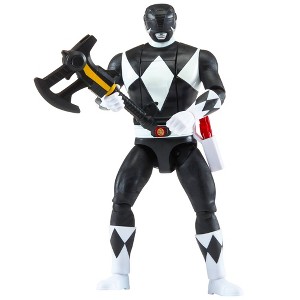 Mighty Morphin Power Rangers Re-Ignition Auto-Morphin 6" Black Ranger Action Figure with Power Axe Weapon - 1 of 4