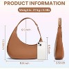 Fault Leather Shoulder Purses lightweight Handbags Clutches with Zipper closure - 3 of 4