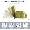 MAXYOYO Adjustable Floor Sofa Couch with Pillow, 5-Position Foldable Lazy Sofa Sleeper Bed with Armrest - 3 of 4