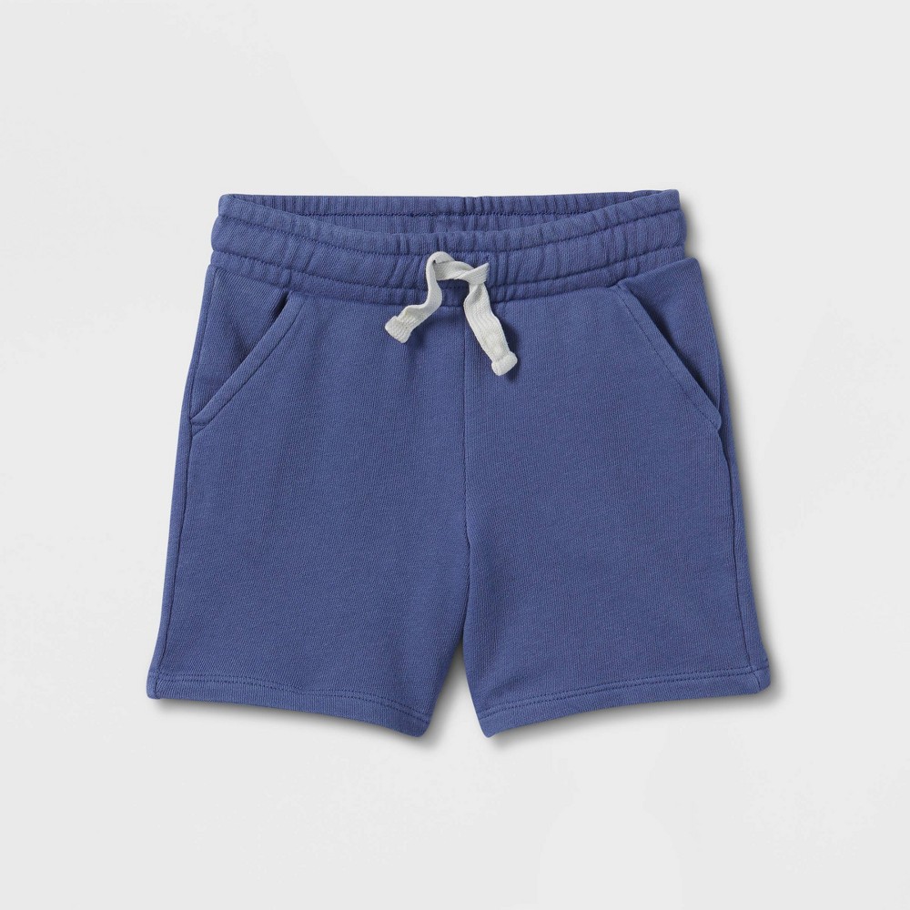 Size 3T Toddler Mid-Length Knit Shorts - Cat & Jack Blue 3T