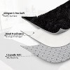 Acekool Fluffy Washable Shag Area Rug with Non-Slip Backing, Soft Plush Solid Carpet for Bedroom, Living Room, Dorm, Gray5x8 - 3 of 4