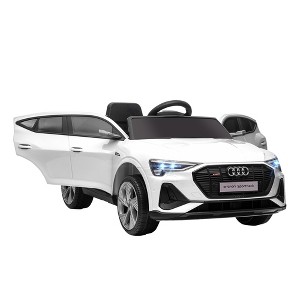 Aosom 12V Kids Electric Ride On Audi Sports Car, Battery Powered Toy w/ Parent Remote Control, Lights, Music, and Horn, for 3-5 Years Old - 1 of 4