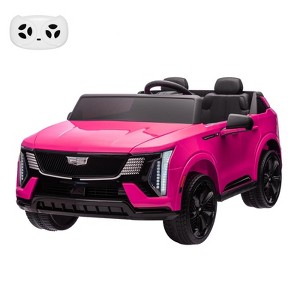 2 Seater Ride on Car for Kids, 24V Licensed Cadillac Electric Car Toy, Ride on Truck with Remote Control, Suspension, Music, LED - 1 of 4