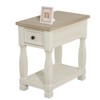 Etelifrank Multifunctional Solid Wood Side Table with Storage - 3 of 4