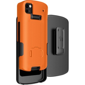 Nakedcellphone Combo for Zebra TC53 / TC58 Mobile Computer Scanner - Slim Case with Stand and Belt Clip Holster - 1 of 4