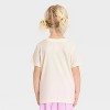 Toddler Girls' Holiday Short Sleeve Graphic T-Shirt - Cat & Jack™ Cream - 3 of 4