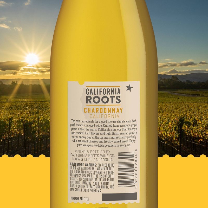 Chardonnay White Wine - 750ml Bottle - California Roots&#8482;, 5 of 7