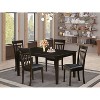 HomeStock 5-Pc Cappuccino Solid Wood Top - Dining Room Set - Seats 4 - 2 of 4