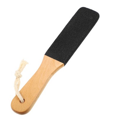 2 Pcs Heel Scraper Cracked Heels Wooden Foot Board Pedicure Tools