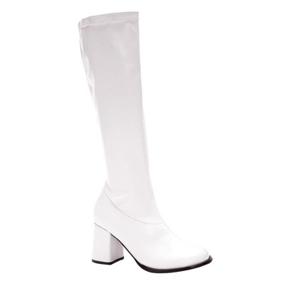 white gogo boots size 10