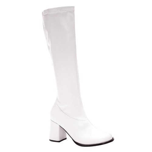 Halloween Adult Gogo Boots White Costume Size 9, Women's