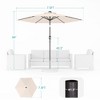 Sonkuki 7.5 ft Outdoor Patio Market Umbrella w/ Crank, Push Button Tilt,  UV-Resistant Canopy - 2 of 4