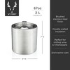 Viski Harrison Stainless Steel Ice Bucket for Restaurants or Home Bars, Insulated Ice Bucket with Lid for Bottles, Stainless Steel Bucket Set of 1 - 3 of 4