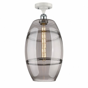 Vaz - 1 Light Semi-Flush Mount In Industrial Style-19.75 Inches Tall and 10 Inches Wide - 1 of 1