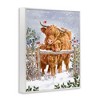 Stupell Industries Winter Cattle Cuddling Snow Scene Framed Giclee Art, White, 11" x 14" - 2 of 4