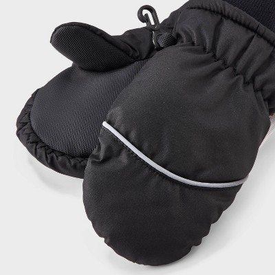 Boys' Snowplay Ski Mittens - Cat & Jack Black - image 2