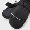 Boys' Snowplay Ski Mittens - Cat & Jack™ Black - 2 of 3
