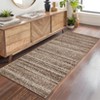 Machine Washable Runner Rugs 2x6 Modern Farmhouse Area Rugs with Non-Slip Backing Gradient Woven Hallway Rugs Non-Shedding Soft Low Pile Rug - 2 of 4