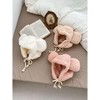MyKids-USA Winter Infant Baby Boys And Girls Solid Fluffy Thermal BOMBER Hats - 2 of 4
